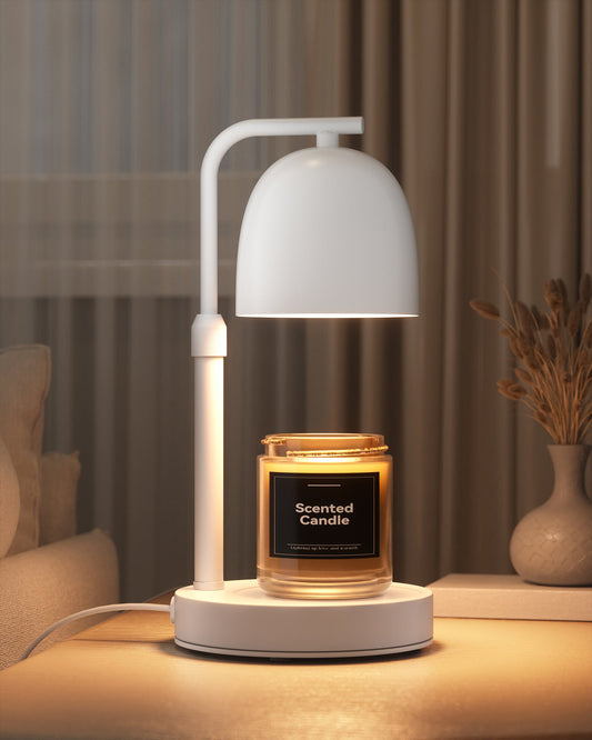 Lisunar white dome candle warmer adjustable height dimensions