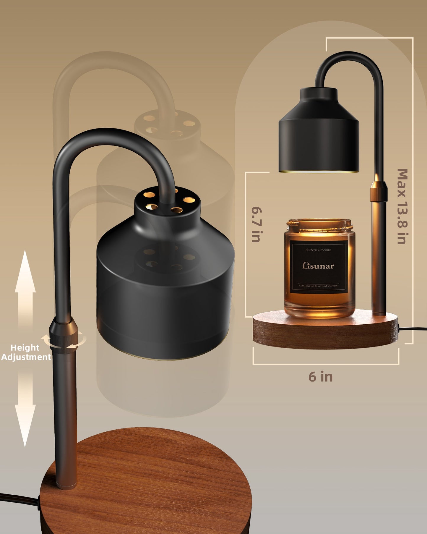 Candle warmer features - no smoke no flames