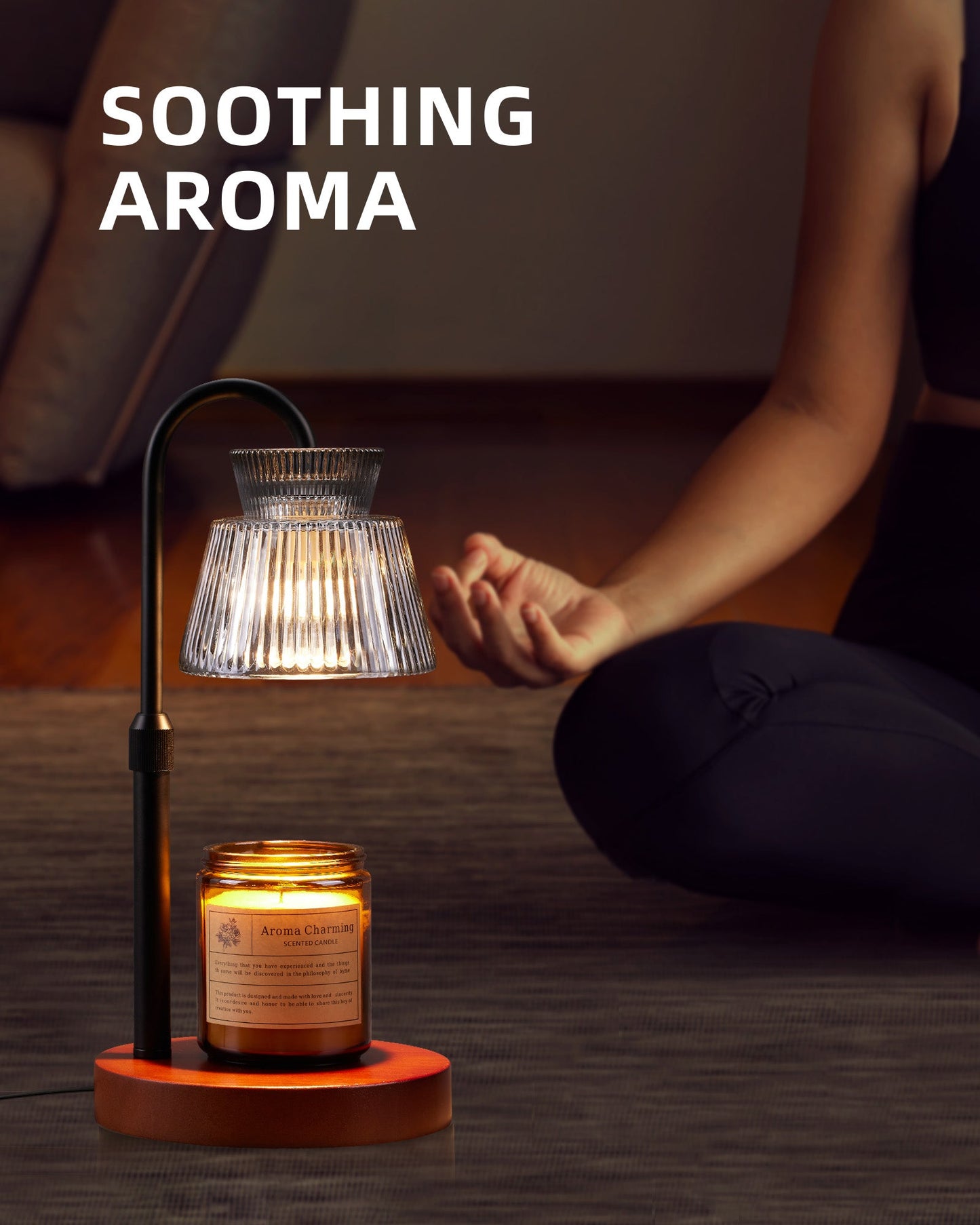 Lisunar candle warmer gift box on side table