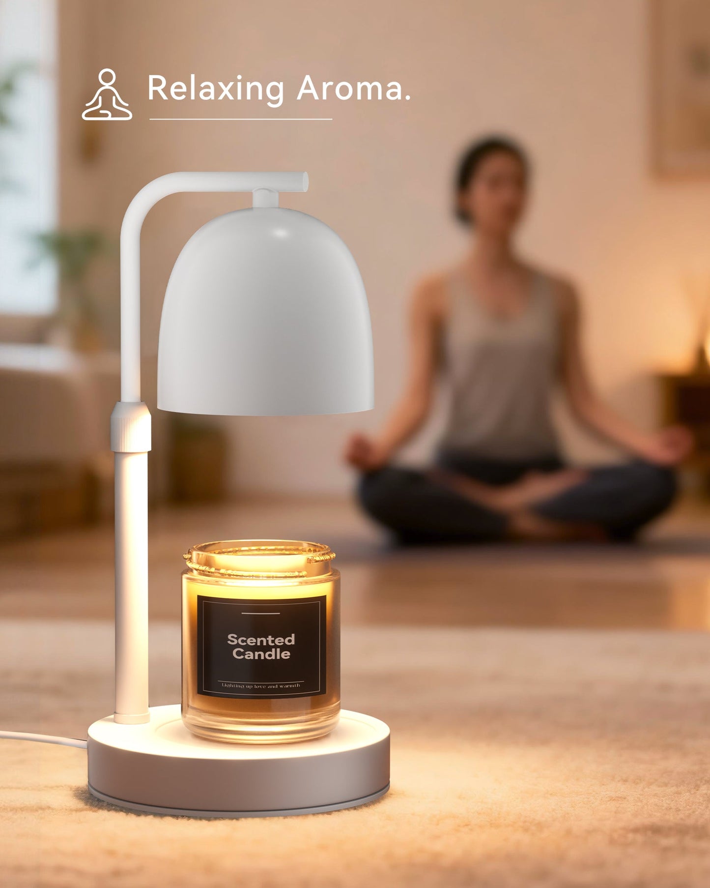 Lisunar candle warmer gift box on bedside table