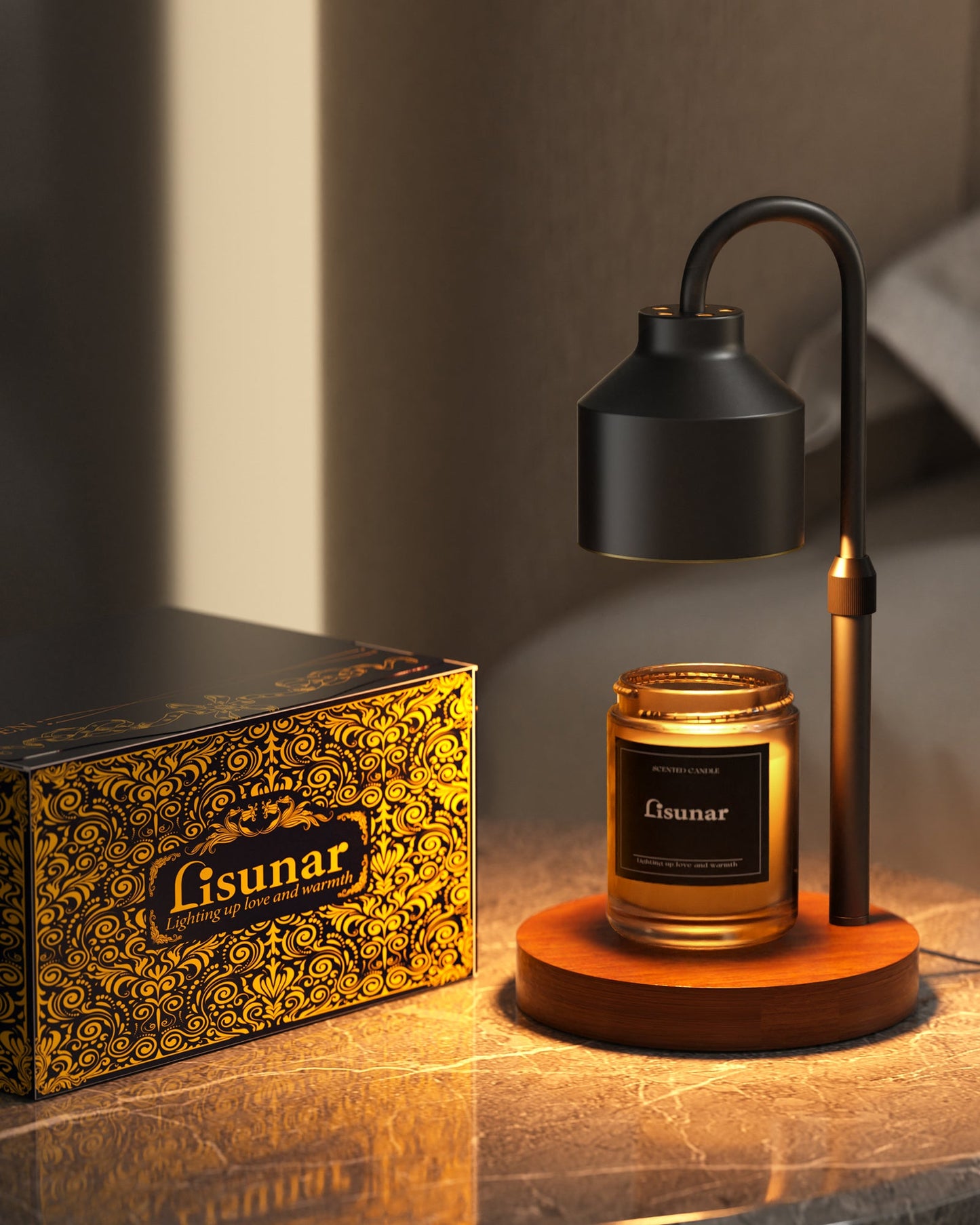Candle warmer reading ambiance